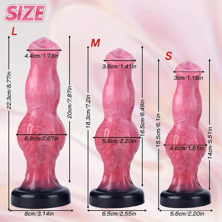Dildo False anal plug animal dog suspension penis masturbation prostate G-spot stimulation massager anal plug sex toy 18+ SHOPEZRA L.L.C.