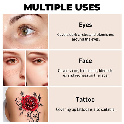 Hydrating Eye Brightening Concealer&amp;Contour Cream-Full Coverage,Long Lasting,Correcting Eye Concealer for a Perfect Look Makeup