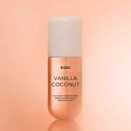 KOEC Vanilla &amp; Coconut Fragrance Mist Perfume Refreshing Moisturizing Triple Notes Plant Fragrances Propylene Glycol