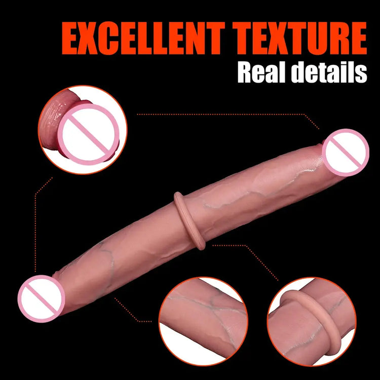 Double Ended Dildo Realistic Double Sided Big Long Thick Dildos with Veins Vaginal Anal Huge Adult Penis Sex Toys for Lesbian SHOPEZRA L.L.C.