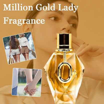 Million Gold For Women EDP | Long-Lasting Oriental Floral Perfume With Rose, Patchouli &amp; Oud | Luxury Woody Fragrance