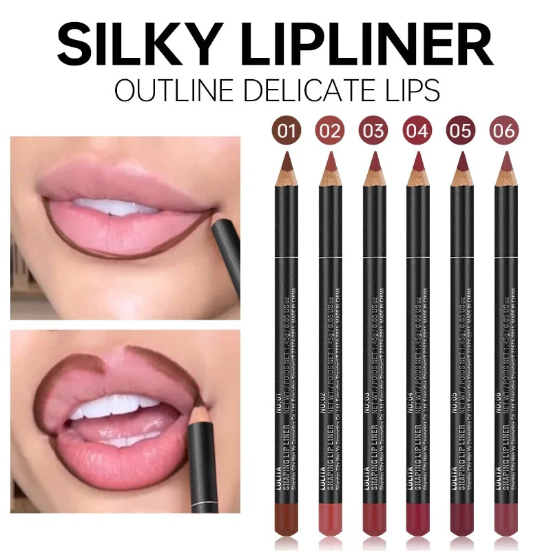 Luxury Matte Lip Liner, Long-Lasting, Smooth Application for Perfect Outline &amp; Filling, Versatile Shades for All Skin Types