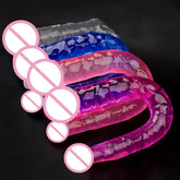 Double Ended Dildo Realistic Jelly Waterproof Flexible Long Toy for Women Lesbian Couples Bedroom Fun SHOPEZRA L.L.C.
