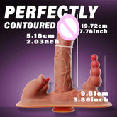 Thick Riding Dildo Sex Toys 3 in 1 Thrusting Vibrating Licking Big Realistic Dildo Adult Toys for Women with Suction Cup SHOPEZRA L.L.C.
