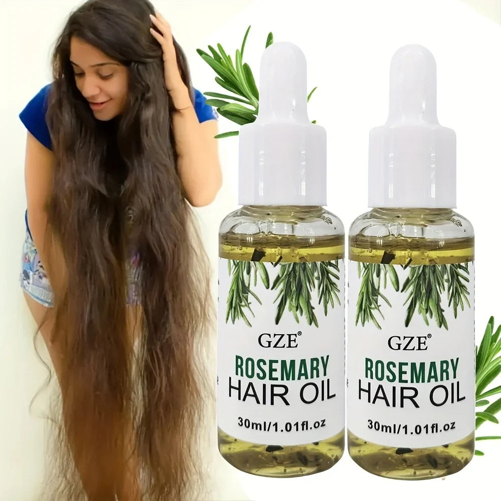 GZE Rosemary Oil For Hair Rosemary Scalp Hair Oil, All Type &amp; Texture | Straight, Waves &amp; Chemically Hairs Strengthens