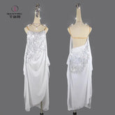 Dress For Dancing Sports Costume Women Latin Practice Dancewear Party Skirt Line Suit Competition Girl Stage Clothes Female Prom SHOPEZRA L.L.C.