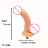 Lifelike Dildo Attachment for Sex Machine with 3 XLR Connector G Spot Sex Toys for Women Masturbation SHOPEZRA L.L.C.