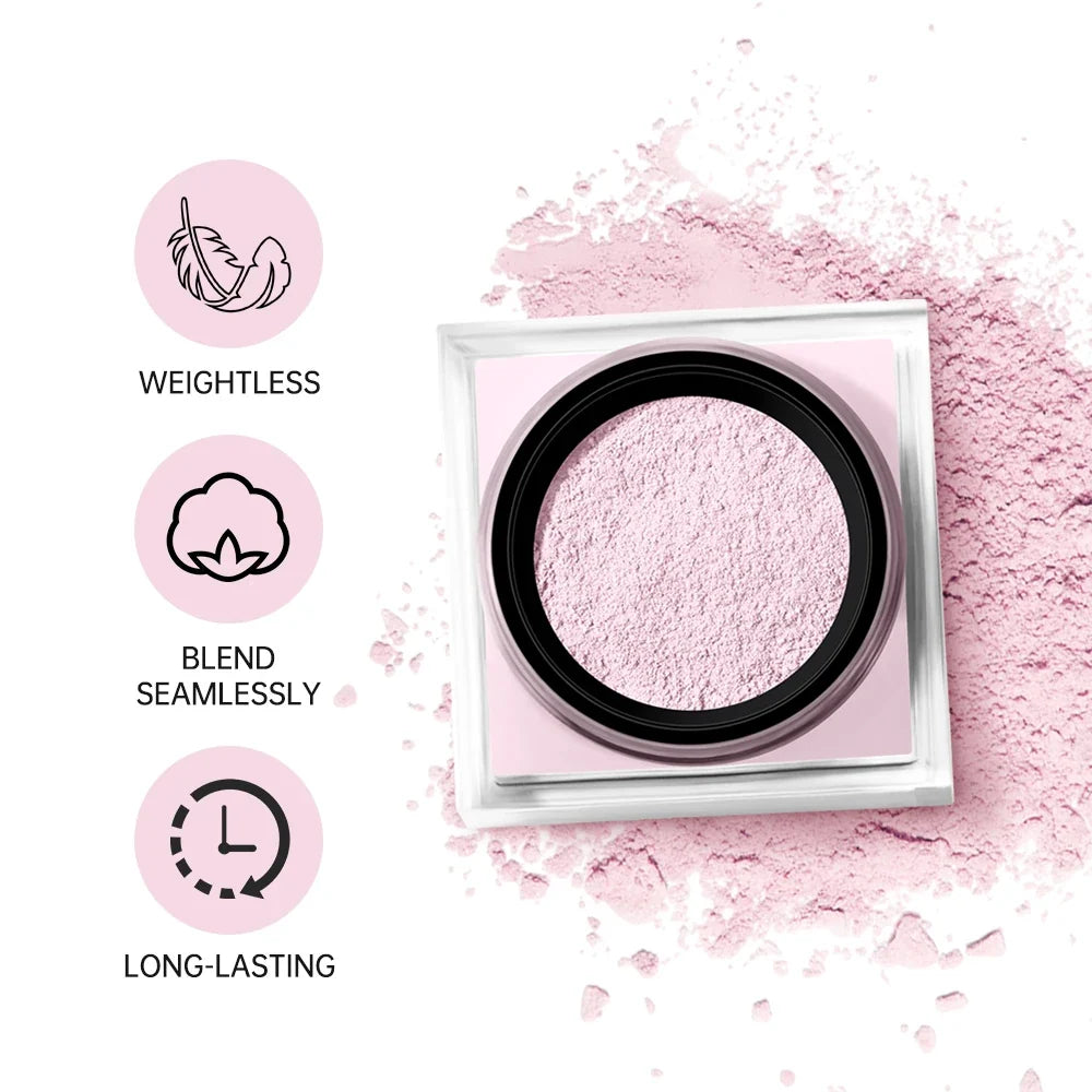 Waterproof Loose Baking&amp;Setting Powder Long Lasting Oil Control Matte Setting Powder Natural Brightening Face Cosmetics