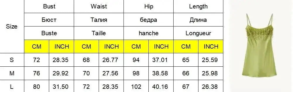 Fashion Sequin Fringe Mini Dress Sexy Spaghetti Strap Satin Slip Dresses Cocktail Party Club Vestido 2026 New Y2k Women Clothing by Dropshipman