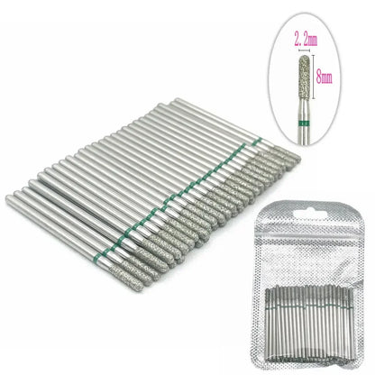 50pc Diamond Nail Drill Cuticle Clean Bit Set Milling Cutter for Manicure Electric  Bits Accessories Dead Skin Remove Tool