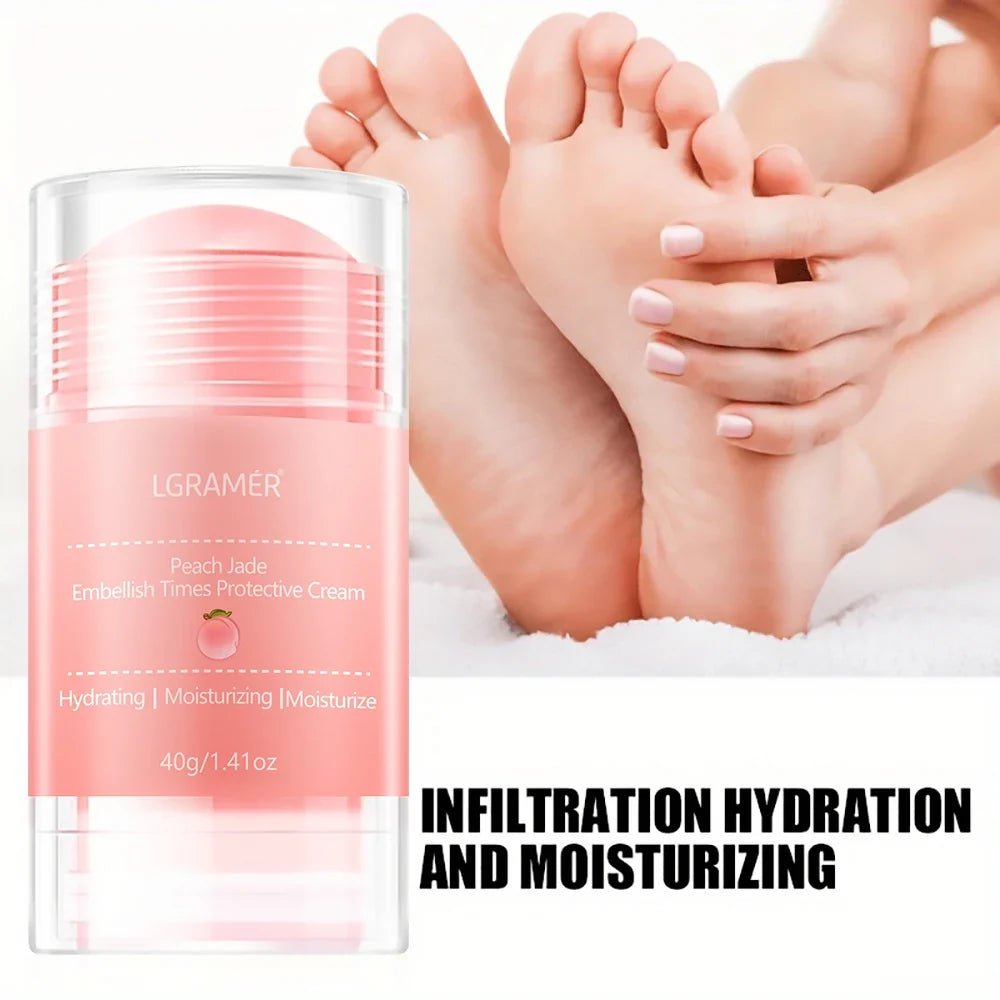 LGRAMER Peach Hand and Foot Cream  Deeply moisturizes and nourishes the skin of the feet, gentle and non-irritating / anti-crack