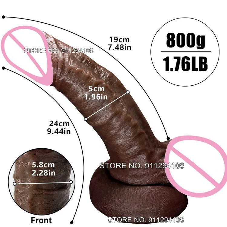 Sex Toys  Penile Prosthesis Thick Penis Dildo Sexy Adult Cock Dick Soft Realistic Skin Feel Human Penis Sexual Dildos For Woman SHOPEZRA L.L.C.