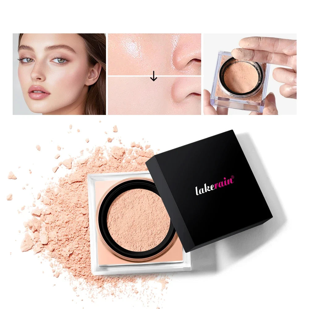 Waterproof Loose Baking&amp;Setting Powder Long Lasting Oil Control Matte Setting Powder Natural Brightening Face Cosmetics