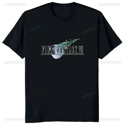Japan Game Final Fantasy Creative Printed Cloud Strife Tshirt VII Remake Harajuku Anime Man T-shirt Causal Hipster Comfort Tees by Dropshipman