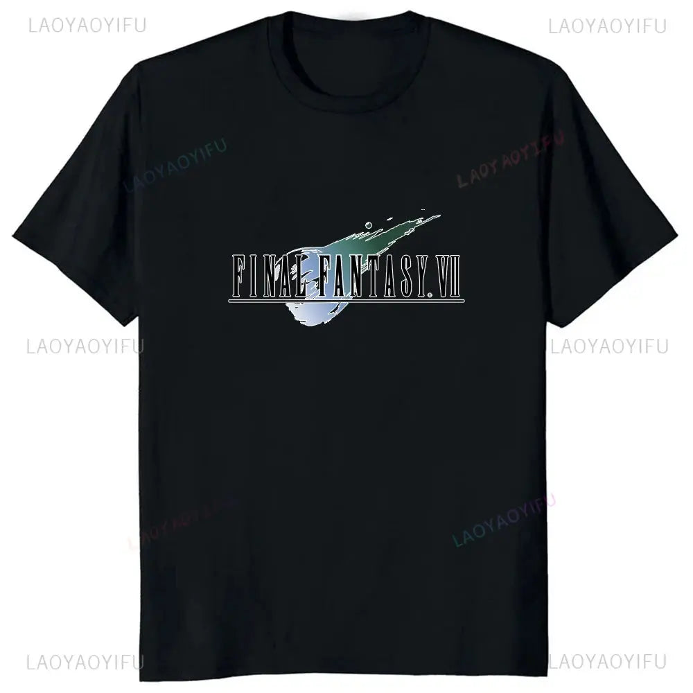 Japan Game Final Fantasy Creative Printed Cloud Strife Tshirt VII Remake Harajuku Anime Man T-shirt Causal Hipster Comfort Tees SHOPEZRA L.L.C.