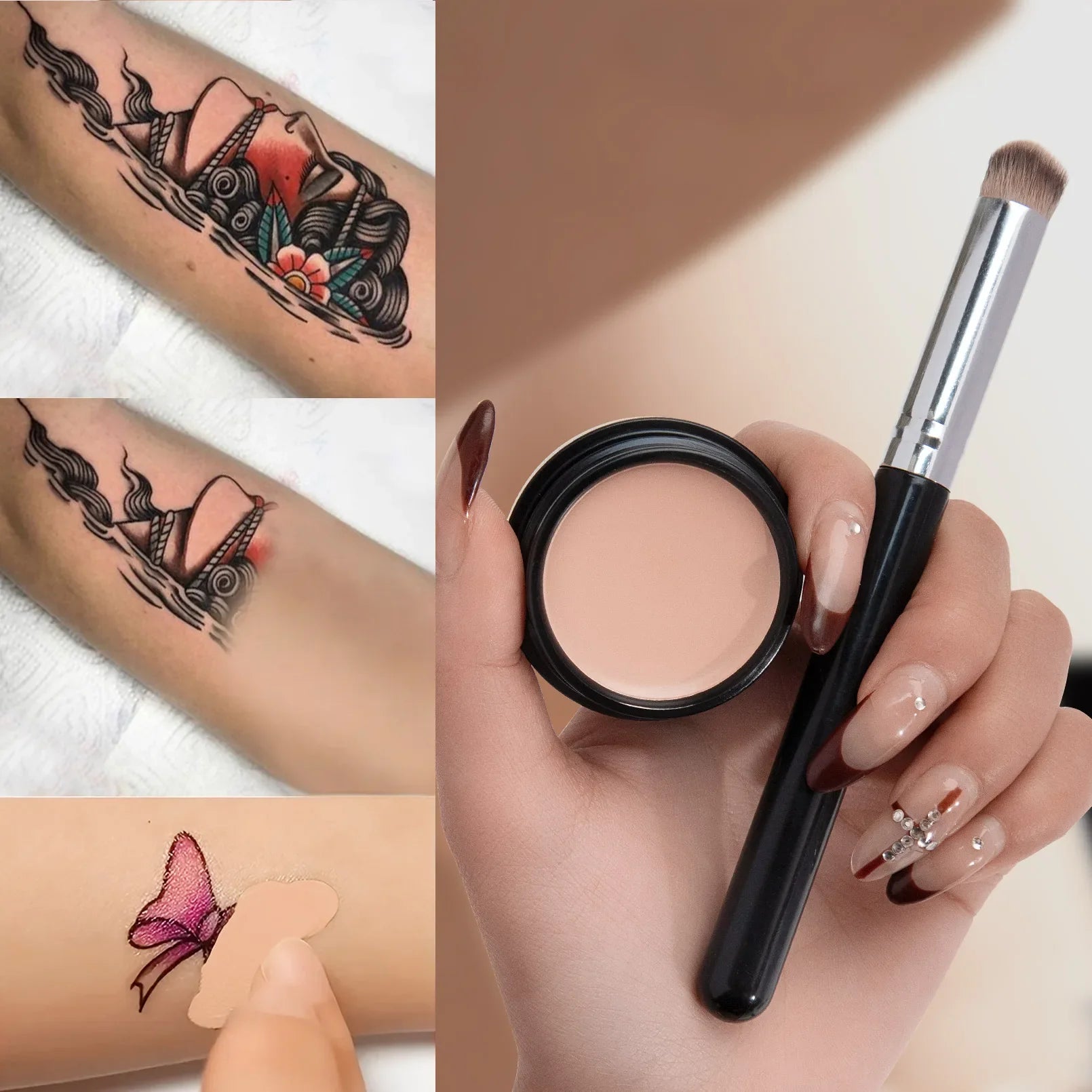 Hydrating Eye Brightening Concealer&amp;Contour Cream-Full Coverage,Long Lasting,Correcting Eye Concealer for a Perfect Look Makeup