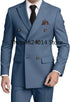 Suits for Men Slim Fit 2 Piece, Mens Double Breasted Suit Tuxedo for Men Wedding Business Prom Formal Suits SHOPEZRA L.L.C.