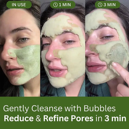 Holy Basil Bubble Cleansing Mask Exfoliating Hydrating Oil Control Natural Formula Deep Moisturizing Smoothing Gentle Skin Care