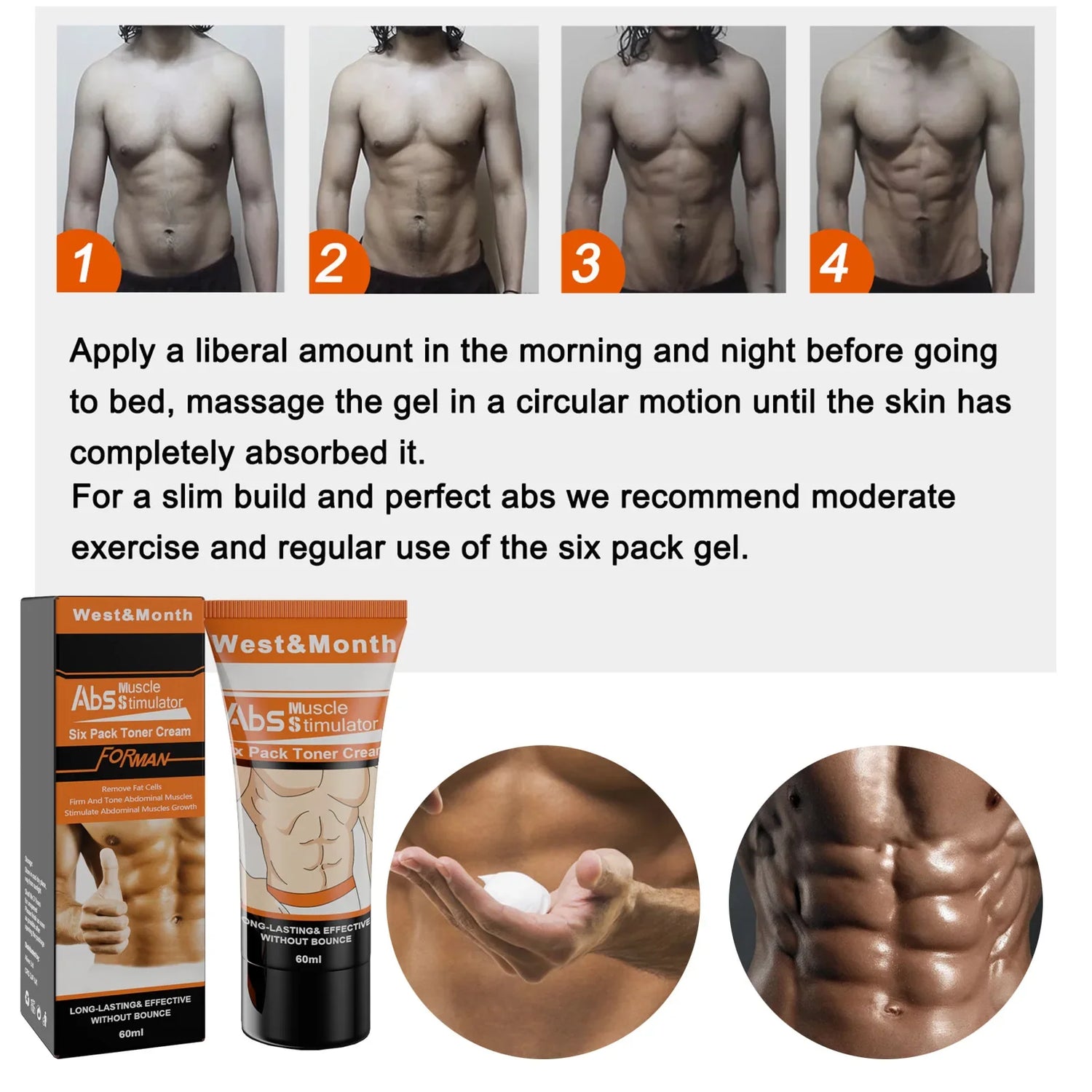 Abdominal Muscle Cream Anti Cellulite Fat Bu-rning Boost Metabolism Sweating Enhance Muscle Activit Remove Weight Muscle Cream