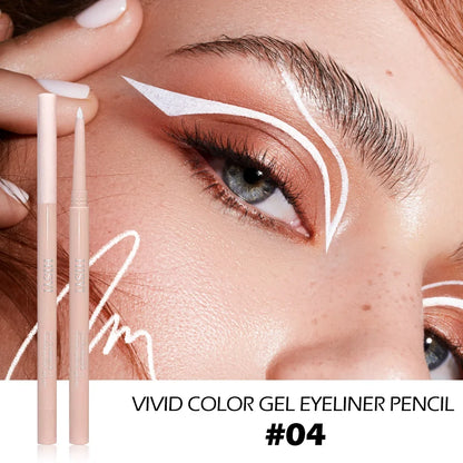 Eyeliner Shadow Stick — Twist-Up Sharpener, Long-Wear Waterproof Smudge-Proof, Precise Matte Line &amp; Blendable, Xmas &amp; Winter