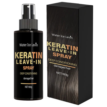Keratin &amp; Biotin Leave-In Spray 100g, Deep Conditioning Treatment for Damaged Hair, with Rice Amino Acids, Fast Shipping
