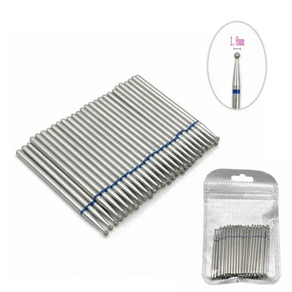 50pc Diamond Nail Drill Cuticle Clean Bit Set Milling Cutter for Manicure Electric  Bits Accessories Dead Skin Remove Tool