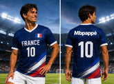 2026 Summer France Flag Print Soccer Jersey NO.10 Mbappé Men&