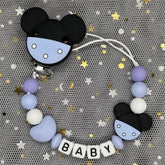 2026 Custom Name Baby Pacifier Clips Chain Silicone Beads Teether Toys Dummy Holder Russian English Name Pacifier Chain Newborn SHOPEZRA L.L.C.