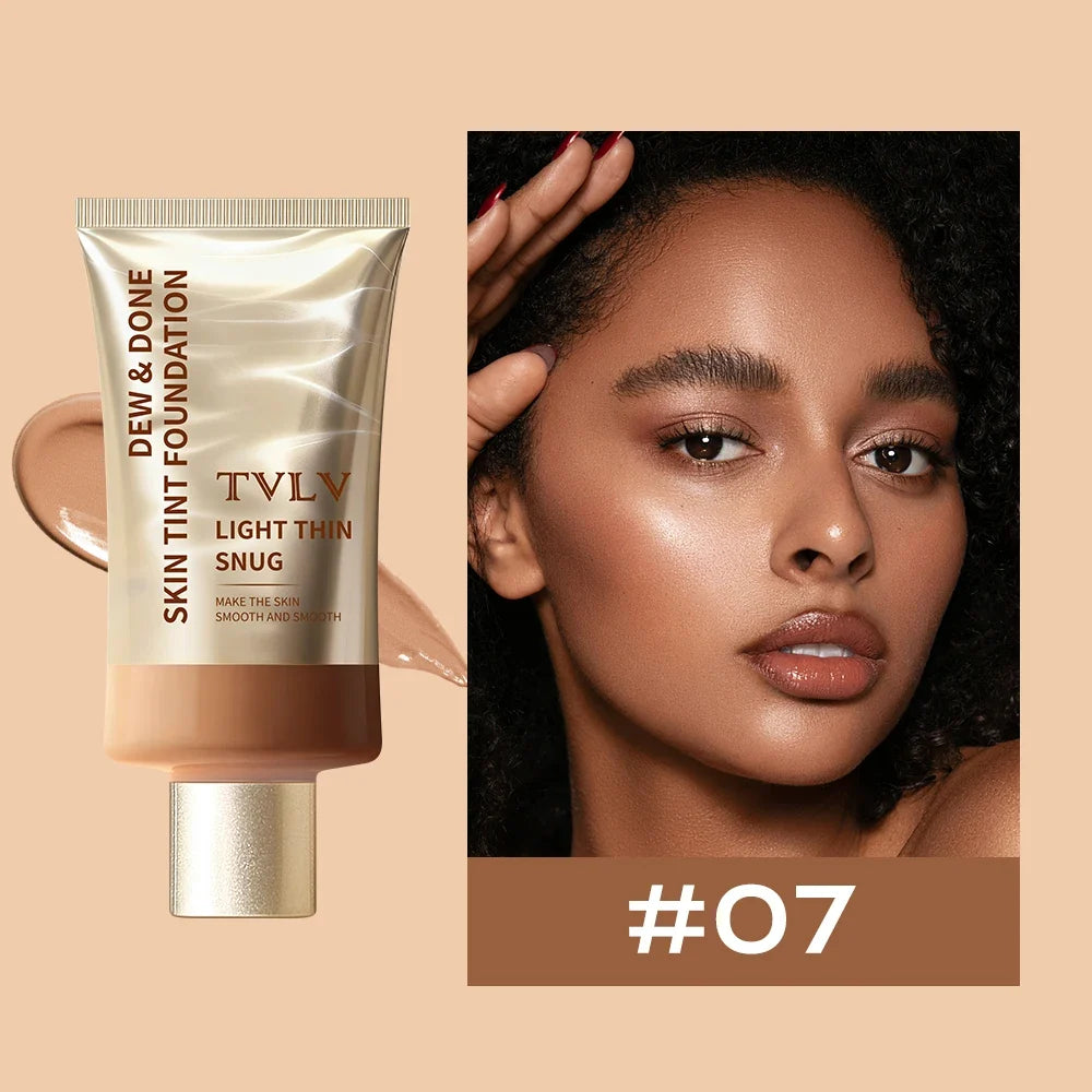 Moisturizing Skin Tint Foundation for All Skin Types, Moisturizing Light Texture Natural Concealer Long Wear Face Makeup