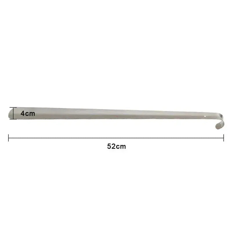 52cm Extra Long Stainless Steel Silver Metal Shoehorn Shoe Lifter Aid Slip-On Shoe Pulling Tool for Easy Shoe Removal SHOPEZRA L.L.C.