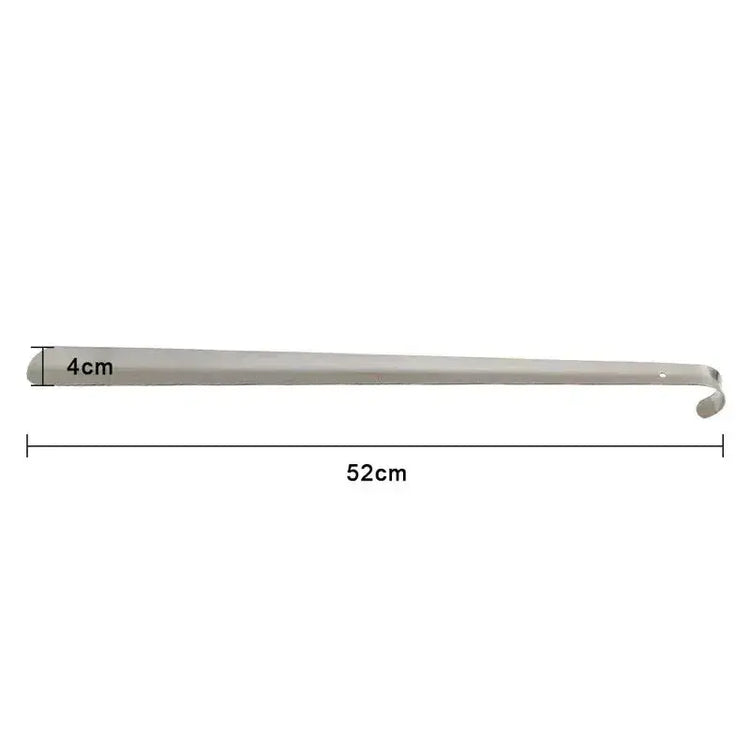 52cm Extra Long Stainless Steel Silver Metal Shoehorn Shoe Lifter Aid Slip-On Shoe Pulling Tool for Easy Shoe Removal SHOPEZRA L.L.C.