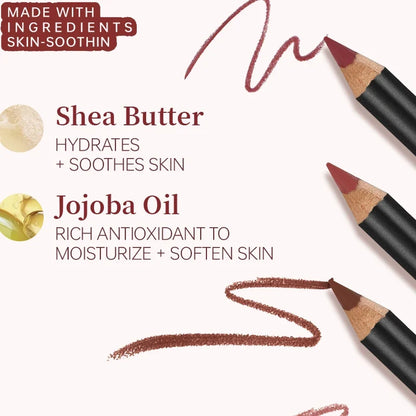 Luxury Matte Lip Liner, Long-Lasting, Smooth Application for Perfect Outline &amp; Filling, Versatile Shades for All Skin Types