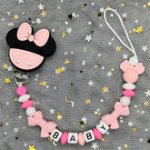2026 Custom Name Baby Pacifier Clips Chain Silicone Beads Teether Toys Dummy Holder Russian English Name Pacifier Chain Newborn SHOPEZRA L.L.C.