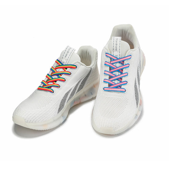 Regenbogen-Schnürsenkel Lange Regenbogen-Schnürsenkel für Sneaker Farbige Schnürsenkel für Sneaker Bunte Regenbogen-LGBTQ-Pride-Schnürsenkel