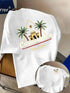 Palm Tree and Moroccan Building Print on Premium Soft 100% Cotton Men&