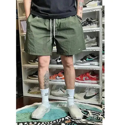 JJJJOUND joint nylon solid color classic quick-drying shorts drawstring loose sports beach pants men and women couple trend by Dropshipman