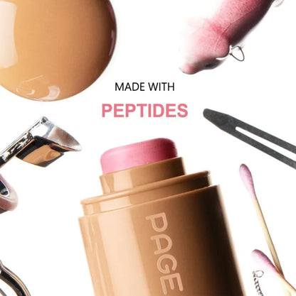 New Blush Stick 3-in-1 Cheek Lip Tinted Moistured Blush Stick Silky Brighten Blush Cream Blusher Cosmetics Tubes Matte Contour