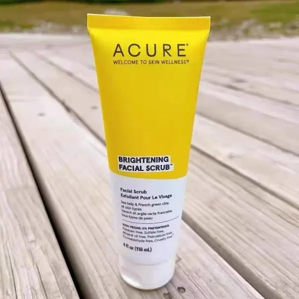 ACURE Exfoliating Blackheads Facial Pore Cleaning Green Mud Seaweed Scrub Facial Cleanser Skin Care Products
