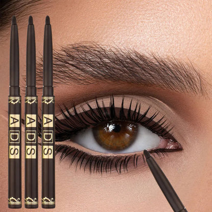 3pcs Black Eyeliner Pencils -Waterproof, Sweatproof &amp; Smudge-Proofwith Easy Twist Application for Flawless Eye Makeup