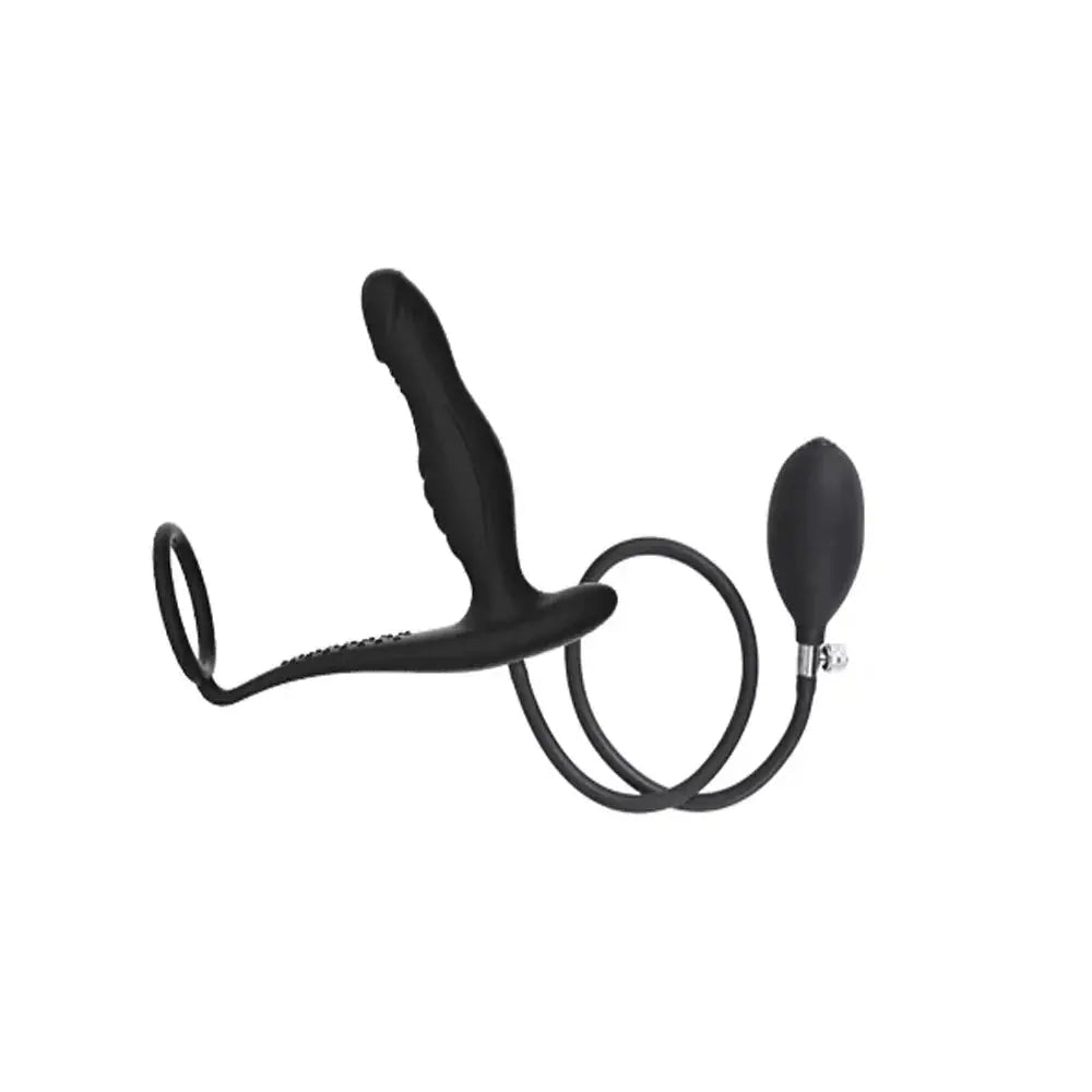 Inflatable Silicone Dildo Anal Plug With Penis Ring G Spot Prostate Massage Big Buttplug Ass Dilator Sex Toys For Gay/Men Women SHOPEZRA L.L.C.
