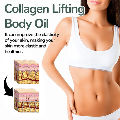 Collagen Firming Body Oil 100ml Enhance Skin Elasticity &amp; Tighten Deep Hydration Moisturizing Refreshing Rosemary Non-Greasy Oil