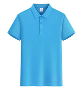 EU Size POLO Customized LOGO Polo Shirt Men Summer Men&