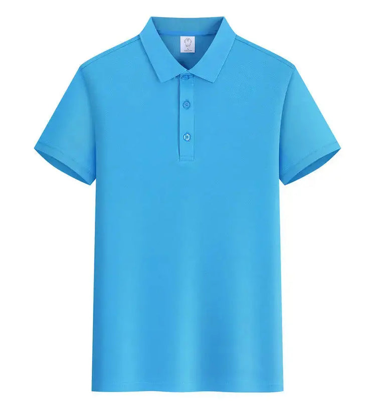 EU Size POLO Customized LOGO Polo Shirt Men Summer Men&
