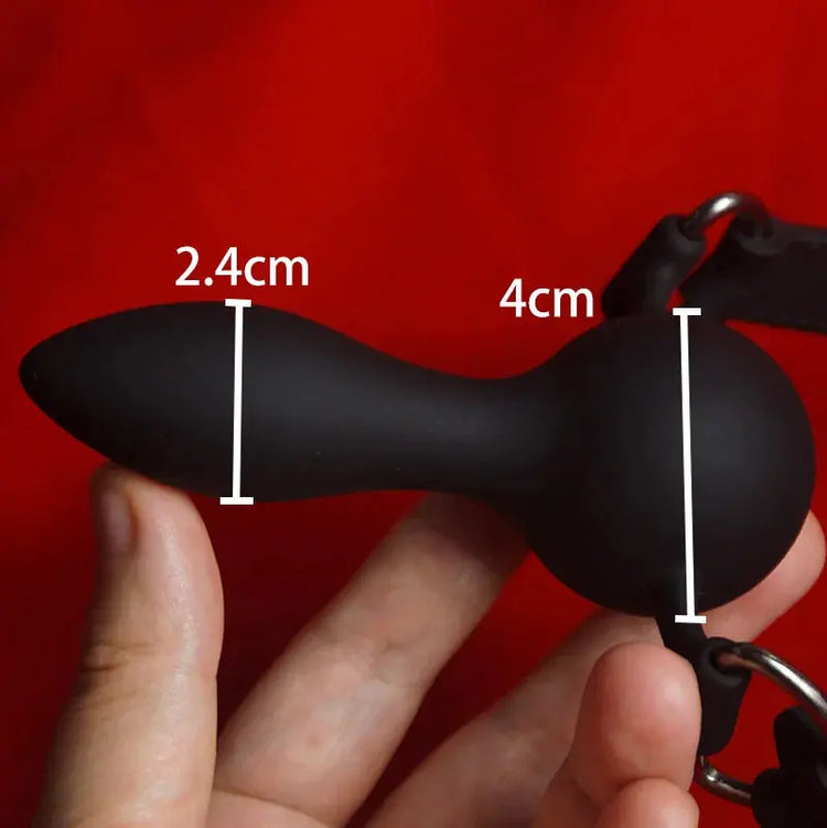 Medical Silicone Dildo Reversible Mouth Gag,BDSM Slave Penis Gags Ball Deep Throat,Bondage Restraints,Sex Toys for Couples Games SHOPEZRA L.L.C.