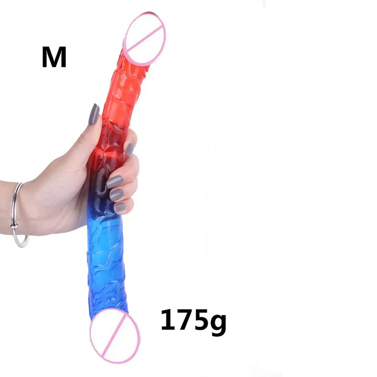 Double Ended Realistic Dildo Flexible Dildos Long Dong for Double Sided Anal Play G-spot Stimulator Sex Toys for Women Couple SHOPEZRA L.L.C.