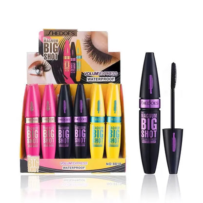 4D Black Mascara - Long-Lasting, Volumizing &amp; Curling for All Skin Types - Perfect Valentine&