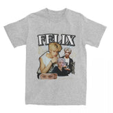 Men FELIX Korean Kpop Singer T Shirts Idol Cotton Clothing Summer Vintage Short Sleeve T-Shirt O Neck Harajuku Tshirt SHOPEZRA L.L.C.