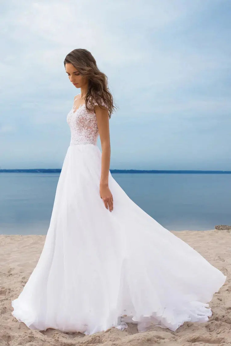 S-3XL2023 New Sebastian Chiffon Dress Prom White Evening Dress Sexy Split Bridesmaid Dress Stage Host Dress Graduation Dress SHOPEZRA L.L.C.