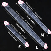 Double Headed Realistic Dildo Long Penis Double Penetration Adult Sex Toys for G Spot Vagina Anal Sex Designed for Lesbian Women SHOPEZRA L.L.C.
