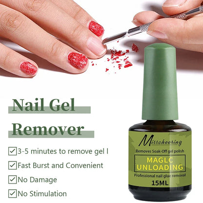 8/15ml Magic Nail Gel Polish For Remover UV LED Gel In 3-5 Mins Quick Burst Removal Semi Permanent Nail Art Varnish